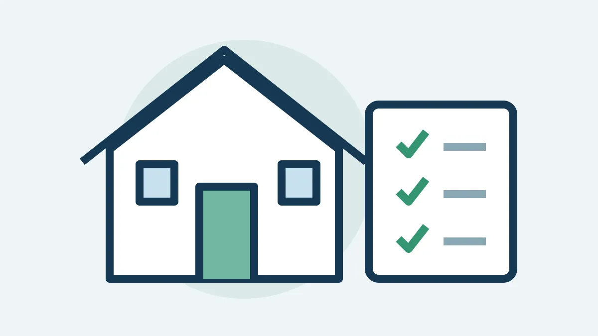 Illustration of a rental property and tenancy records checklist